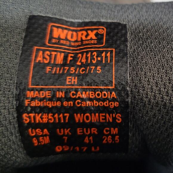 Worx by Red Wing Safety Toe Athletic Work Boot  Size 9.5 M - Picture 10 of 11